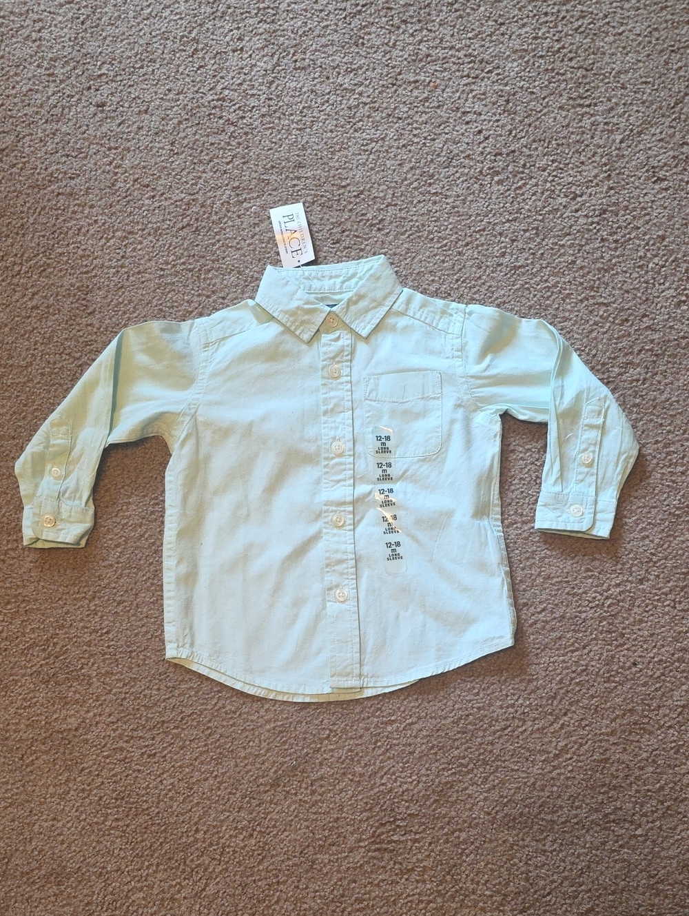 Boy's‎ Mint Green Button-Down Shirt